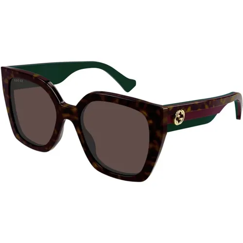 Sun Donna Recycledacetate Sunglasses , unisex, Sizes: 55 MM - Gucci - Modalova