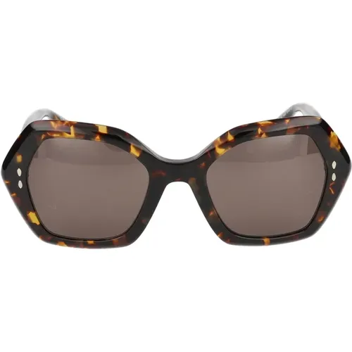 IM 0107/G/S Sonnenbrille,Schwarze/Graue Sonnenbrille,Havana/Braune Sonnenbrille,Stylische Sonnenbrille IM 0107/G/S - Isabel marant - Modalova