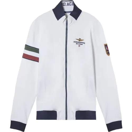 Tricolor Sweater Off White , Herren, Größe: 2XL - aeronautica militare - Modalova