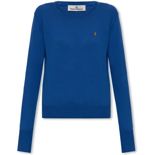 ‘Bea’ Pullover mit Logo , Damen, Größe: M - Vivienne Westwood - Modalova