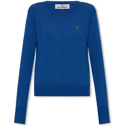 ‘Bea’ Pullover mit Logo , Damen, Größe: L - Vivienne Westwood - Modalova