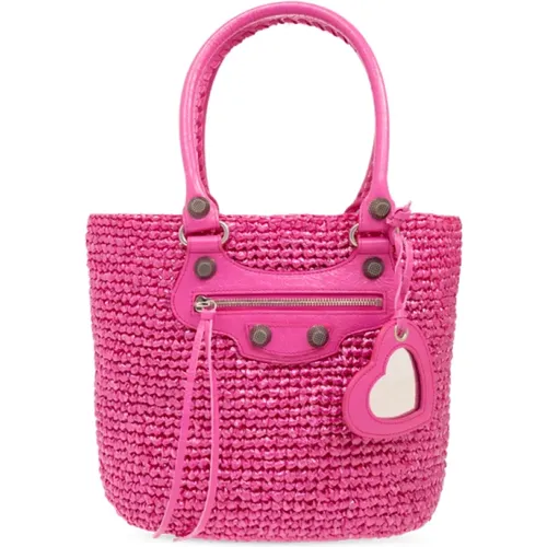 Handbag 'Le Cagole Medium' , female, Sizes: ONE SIZE - Balenciaga - Modalova