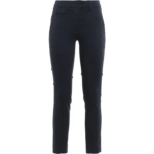 Stylish Leather Trousers , female, Sizes: W29 - Dondup - Modalova