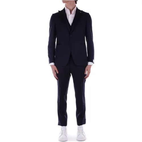 Elegant Wool Suit Set , male, Sizes: S, 2XL, L, M, 3XL - Tagliatore - Modalova