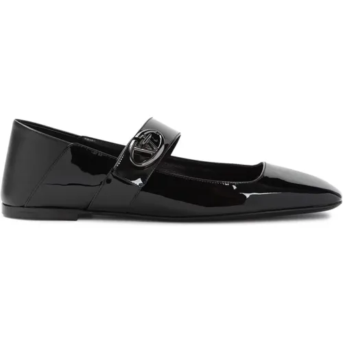 Leather Ballerinas Elegant Shoes , female, Sizes: 3 UK, 4 UK, 6 UK, 4 1/2 UK - Valentino Garavani - Modalova