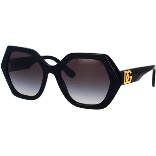 Sensual Style Sunglasses with Metal Details , female, Sizes: 54 MM - Dolce & Gabbana - Modalova