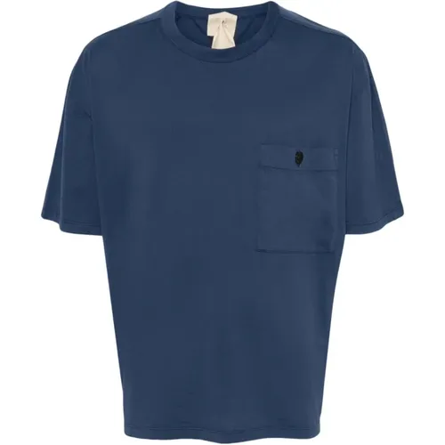 Cotton Jersey Crew Neck T-shirt , male, Sizes: L, S, XL - Ten C - Modalova