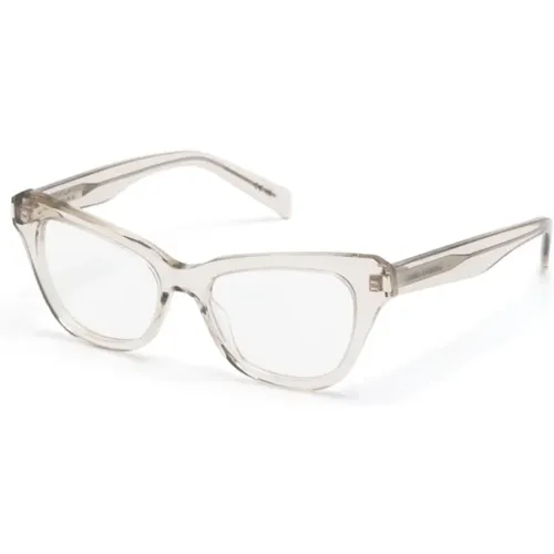 Braun/Havanna Optische Brille , Damen, Größe: 52 MM - Saint Laurent - Modalova