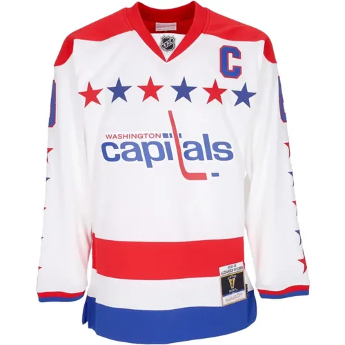 NHL Hockey Jacke Ovechkin Weiß - Mitchell & Ness - Modalova