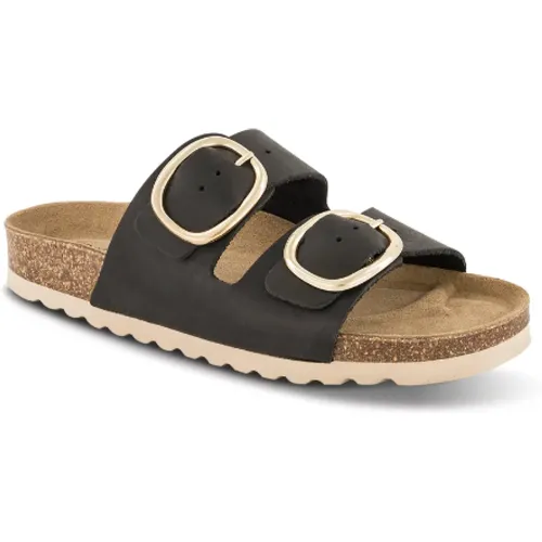 Bio-Sandale mit Verstellbaren Riemen und Bequemem Fußbett , Damen, Größe: 41 EU - B&Co - Modalova