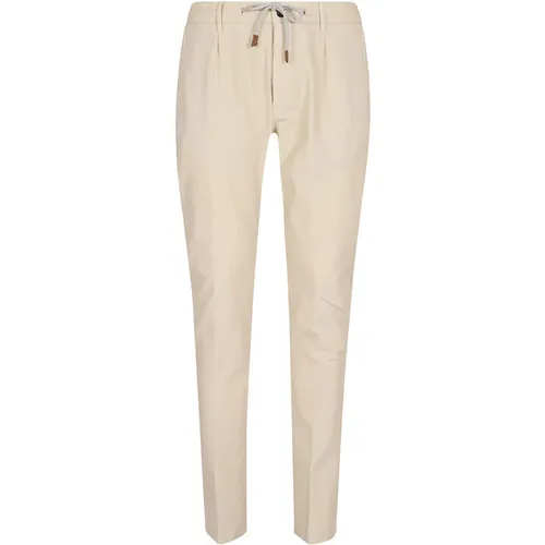 Men's Clothing Trousers White Ss24 , male, Sizes: W33 - Eleventy - Modalova