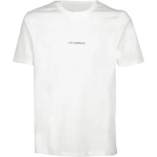 Short Sleeve T-Shirt with Distinctive Style , male, Sizes: 2XL - C.P. Company - Modalova