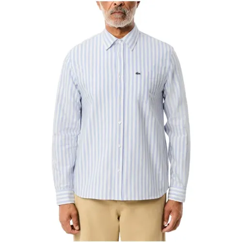 Striped Long Sleeve Shirt , male, Sizes: S, M, XL - Lacoste - Modalova