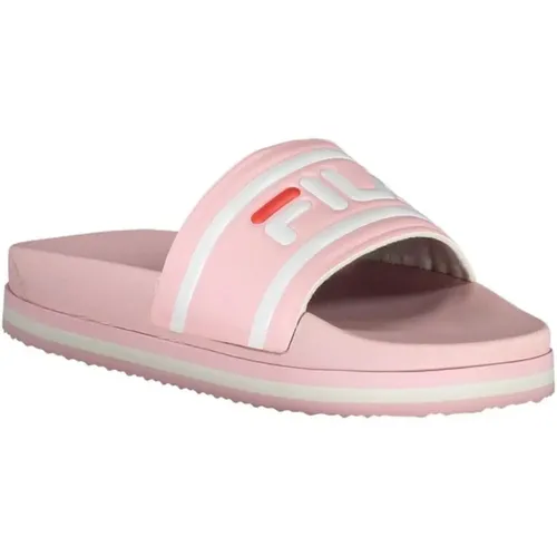 Rosa Keilsandalen mit Kontrastdetails , Damen, Größe: 37 EU - Fila - Modalova