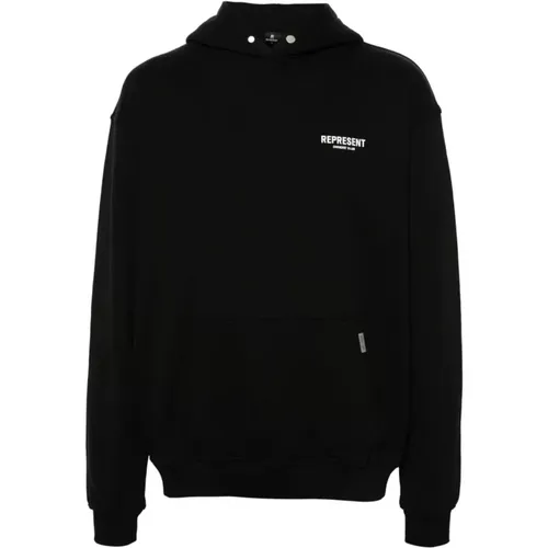 Schwarzer Sweatshirt Aw24 , Herren, Größe: S - REPRESENT - Modalova