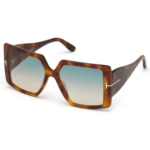 Quinn Sonnenbrille Gradient Grün - Tom Ford - Modalova