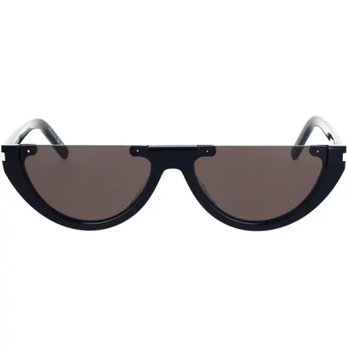 Damen Acetat Sonnenbrille mit Origineller Form , unisex, Größe: 58 MM - Saint Laurent - Modalova