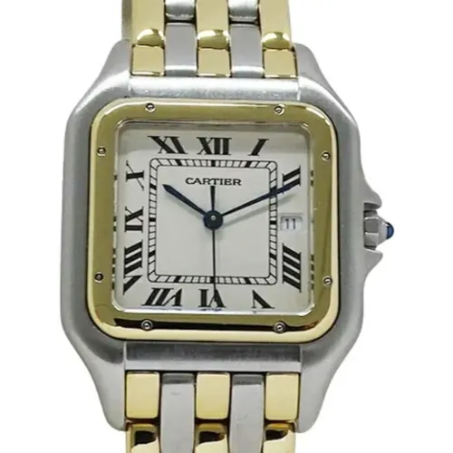 Pre-owned Gold watches , male, Sizes: ONE SIZE - Cartier Vintage - Modalova