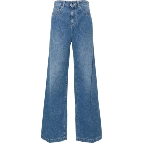Washed Denim Straight Leg Jeans , female, Sizes: W30, W26, W25, W29, W31, W27 - Emporio Armani - Modalova