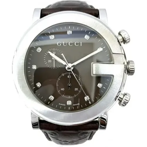 Pre-owned Stainless Steel watches , male, Sizes: ONE SIZE - Gucci Vintage - Modalova