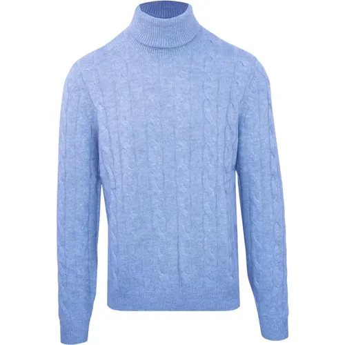 Herren Kaschmir Wolle Langarm Pullover , Herren, Größe: 3XL - Malo - Modalova