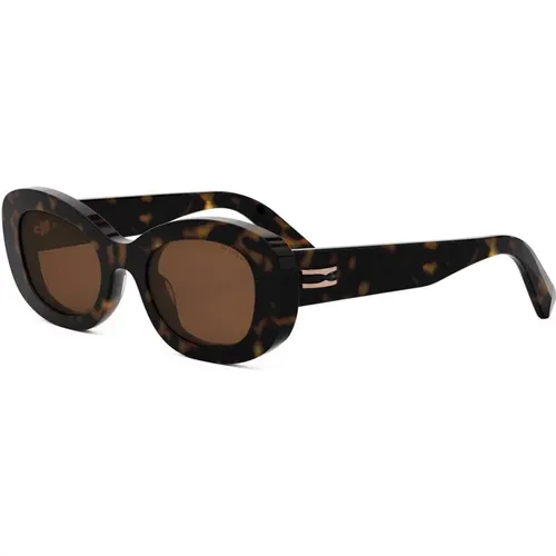 Lens Sunglasses, Havana Frame , female, Sizes: 50 MM - Bvlgari - Modalova