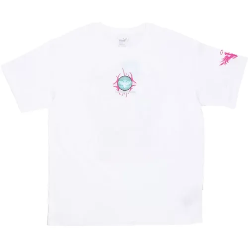 Miami Tee X Melo Weißes Herren T-Shirt - Puma - Modalova