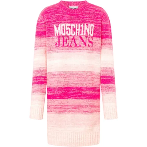 Short Dresses with Long Sleeves , female, Sizes: M, L, S, XS - Moschino - Modalova