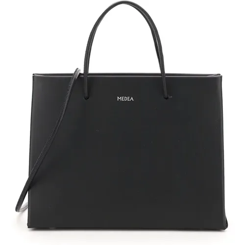 Hanna leather bag , female, Sizes: ONE SIZE - Medea - Modalova