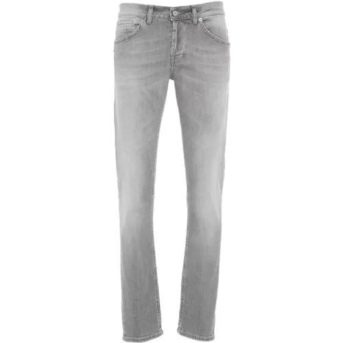 Mens Clothing Jeans Grey Ss23 , male, Sizes: W35, W30, W32, W36, W29, W31, W34, W33 - Dondup - Modalova