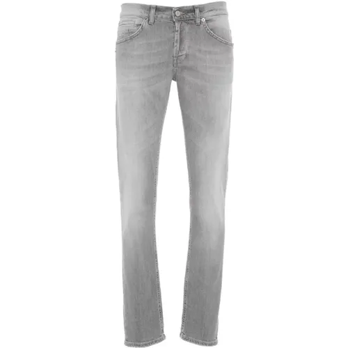 Mens Clothing Jeans Grey Ss23 , male, Sizes: W35, W32, W36, W31, W34, W33 - Dondup - Modalova