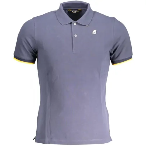 Cotton Polo Shirt with Short Sleeves , male, Sizes: XL, 2XL - K-way - Modalova