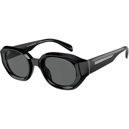 Stilvolle Sonnenbrille in Dunkelgrau - Emporio Armani - Modalova