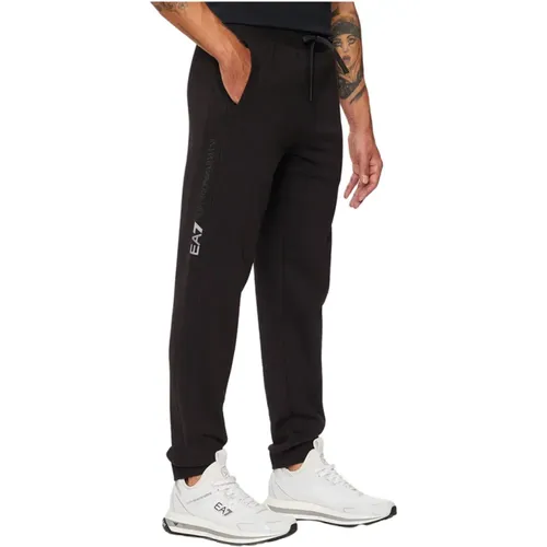 Sportliche Schwarze Hose , Herren, Größe: L - Emporio Armani EA7 - Modalova