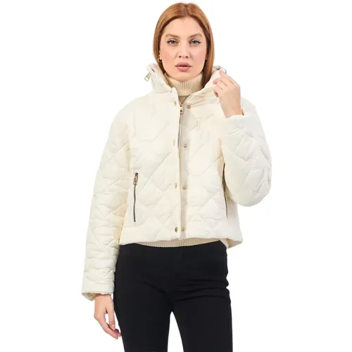 Gepolsterte kurze Jacke mit verstecktem Reißverschluss , Damen, Größe: XS - Gaudi - Modalova