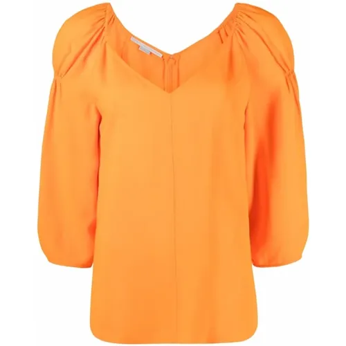 Crop Puffärmel Bluse , Damen, Größe: XS - Stella Mccartney - Modalova