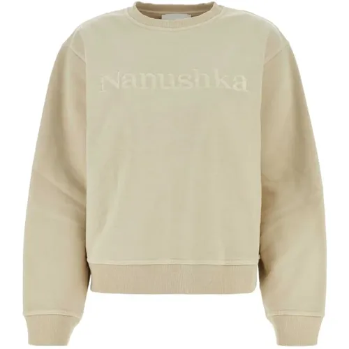 Sand Baumwoll-Sweatshirt Nanushka - Nanushka - Modalova