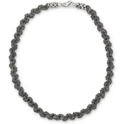 Men`s Accessories Jewelry Silver Aw23 , male, Sizes: ONE SIZE - Emanuele Bicocchi - Modalova