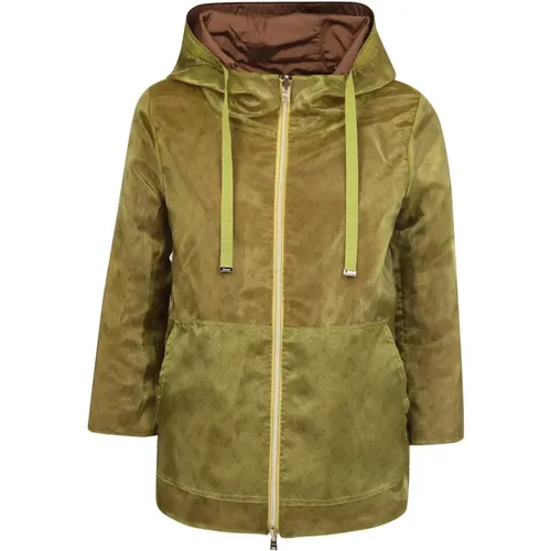 Hooded Jacket with 3/4 Sleeves , female, Sizes: XS - Herno - Modalova
