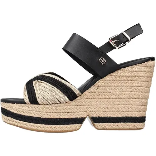 Wedge Sandals , female, Sizes: 8 UK - Tommy Hilfiger - Modalova