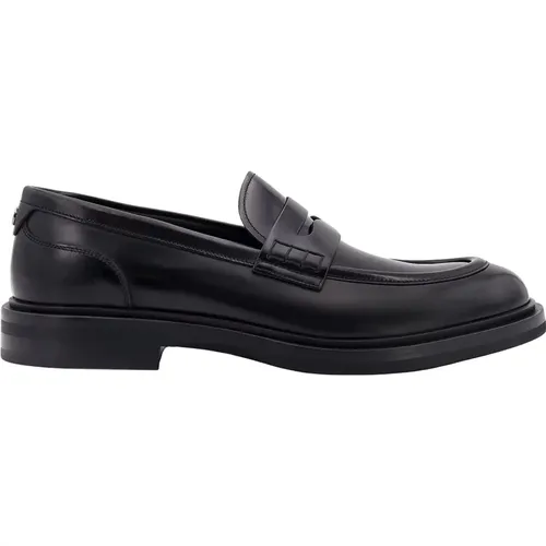 Loafer Shoes with Metal Monogram , male, Sizes: 8 UK, 7 UK - Dolce & Gabbana - Modalova