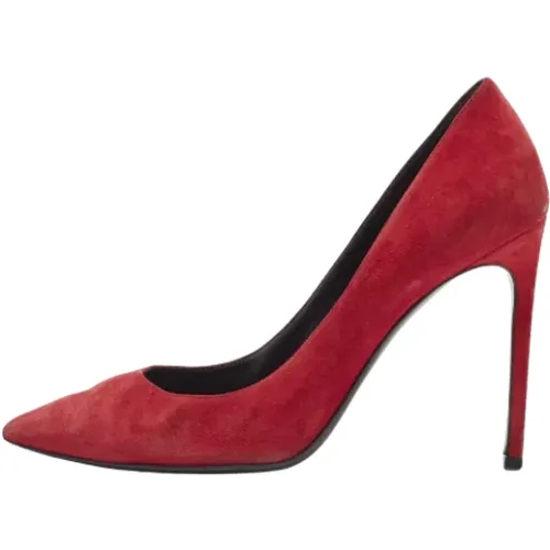 Pre-owned Suede heels , female, Sizes: 4 UK - Yves Saint Laurent Vintage - Modalova