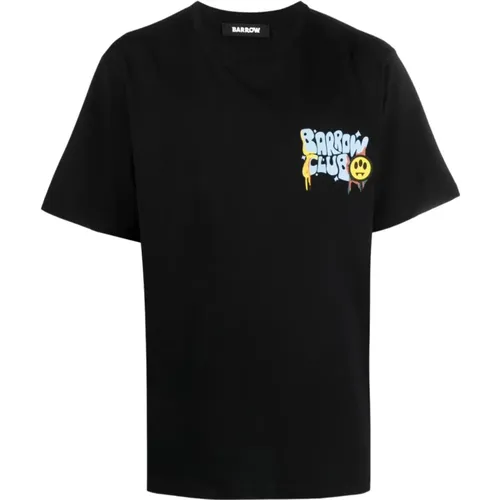 Klisches Schwarzes Jersey T-Shirt - Barrow - Modalova