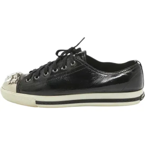 Pre-owned Leder sneakers , Damen, Größe: 41 EU - Miu Miu Pre-owned - Modalova