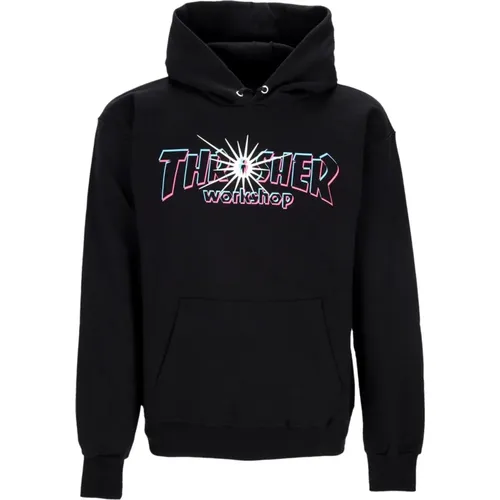 Schwarzer Hoodie mit Plüsch-Interieur , unisex, Größe: L - Thrasher - Modalova