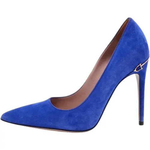 Pre-owned Suede Pointed Toe Pumps , female, Sizes: 2 1/2 UK - Gucci Vintage - Modalova