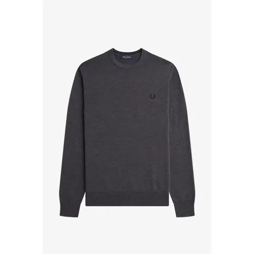 Merino Wool Cotton Crewneck Sweater , male, Sizes: 2XL, XL, L - Fred Perry - Modalova