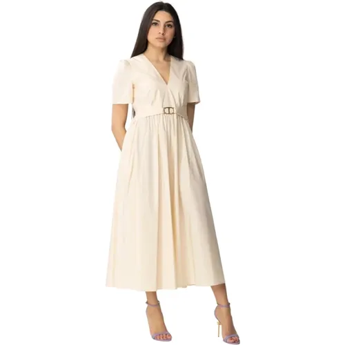 Klassisches Kleid , Damen, Größe: M - Twinset - Modalova