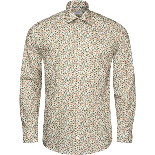 Slim Fit Pineapple Print Shirt , male, Sizes: L, 2XL, M, 3XL, 4XL - Eton - Modalova