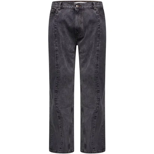 Schwarze Wire Jeans Gerader Saum - Y/Project - Modalova